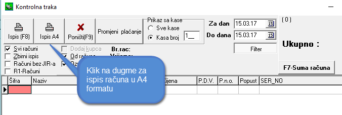 KASA ISPIS A4