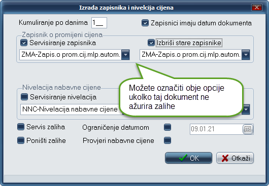 Servisiranje zapisnika